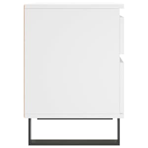 Nočna omarica bela 40x35x50 cm inženirski les - slika 7