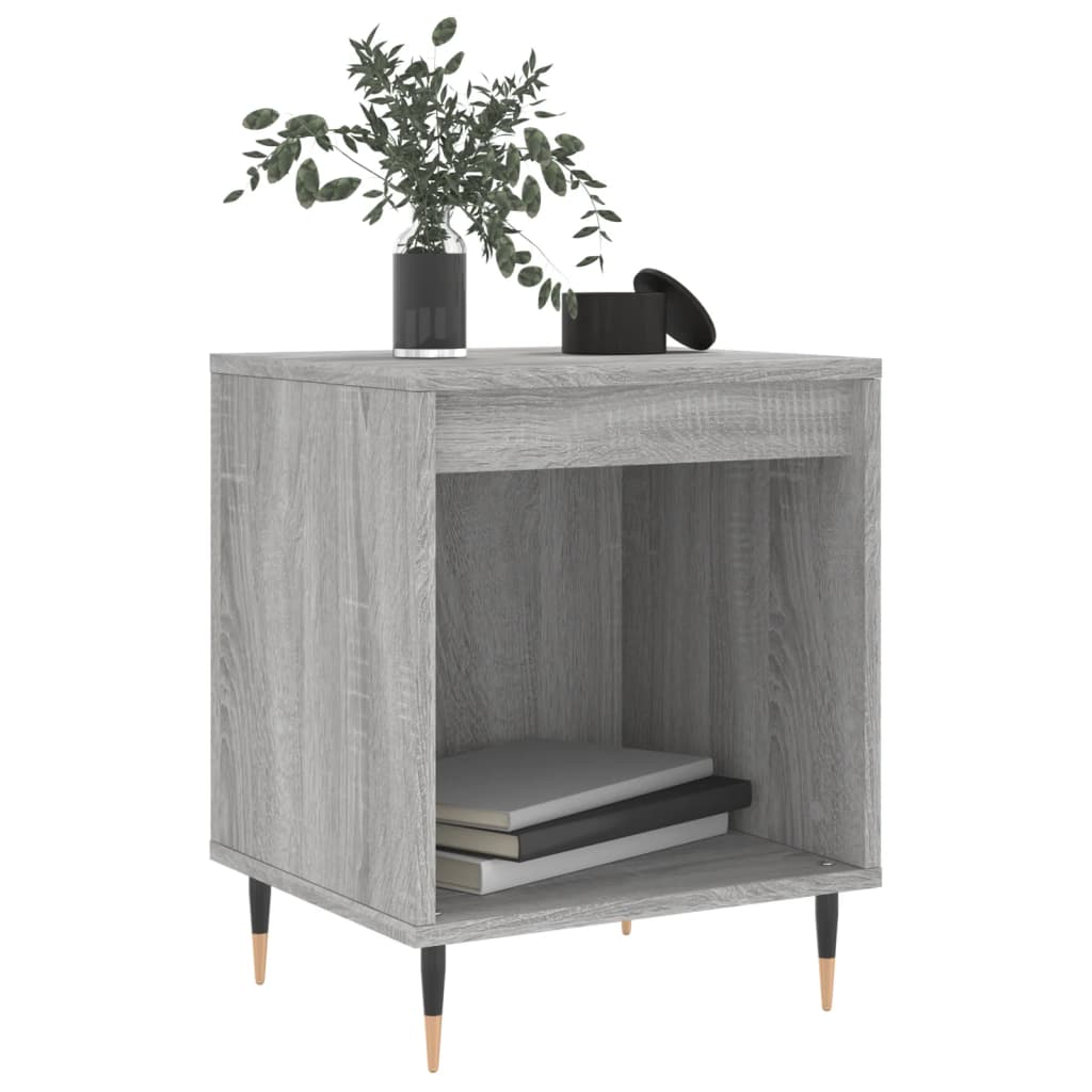 vidaXL 2 db szürke sonoma színű éjjeliszekrény 40 x 35 x 50 cm