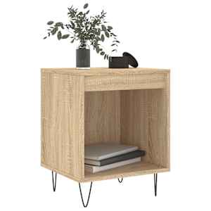 vidaXL Tables de chevet 2 pcs ch&ecirc;ne sonoma 40x35x50 cm bois ing&eacute;nierie
