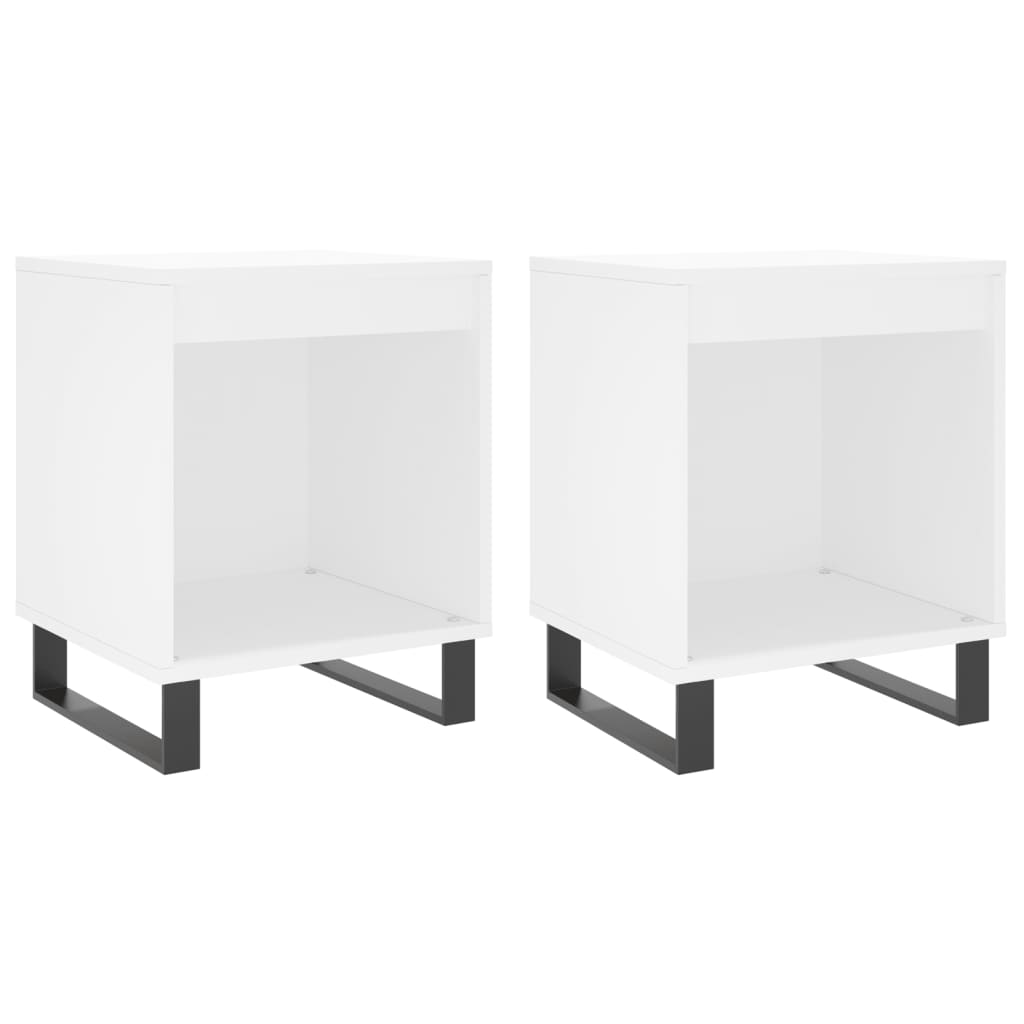 vidaXL Noční stolky 2 ks bílé 40 x 35 x 50 cm kompozitní dřevo