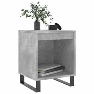 vidaXL Bedside Cabinet Concrete Grey 40x35x50 cm Engineered Wood