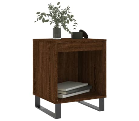 vidaXL Bedside Cabinet Brown Oak 40x35x50 cm Engineered Wood