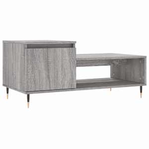 Konferenční stolek šedý sonoma 100x50x45 cm kompozitní dřevo - obrázek 2