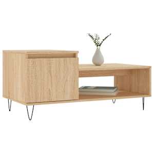 vidaXL Τραπεζάκι Σαλονιού Sonoma Δρυς 100x50x45 εκ. Επεξεργασμένο Ξύλο