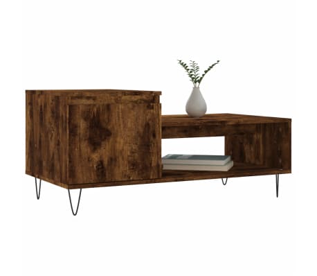 vidaXL Couchtisch R&auml;uchereiche 100x50x45 cm Holzwerkstoff