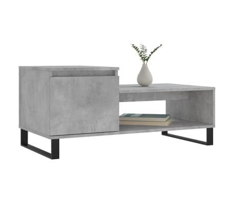 vidaXL Konferenční stolek betonově šedý 100x50x45 cm kompozitní dřevo