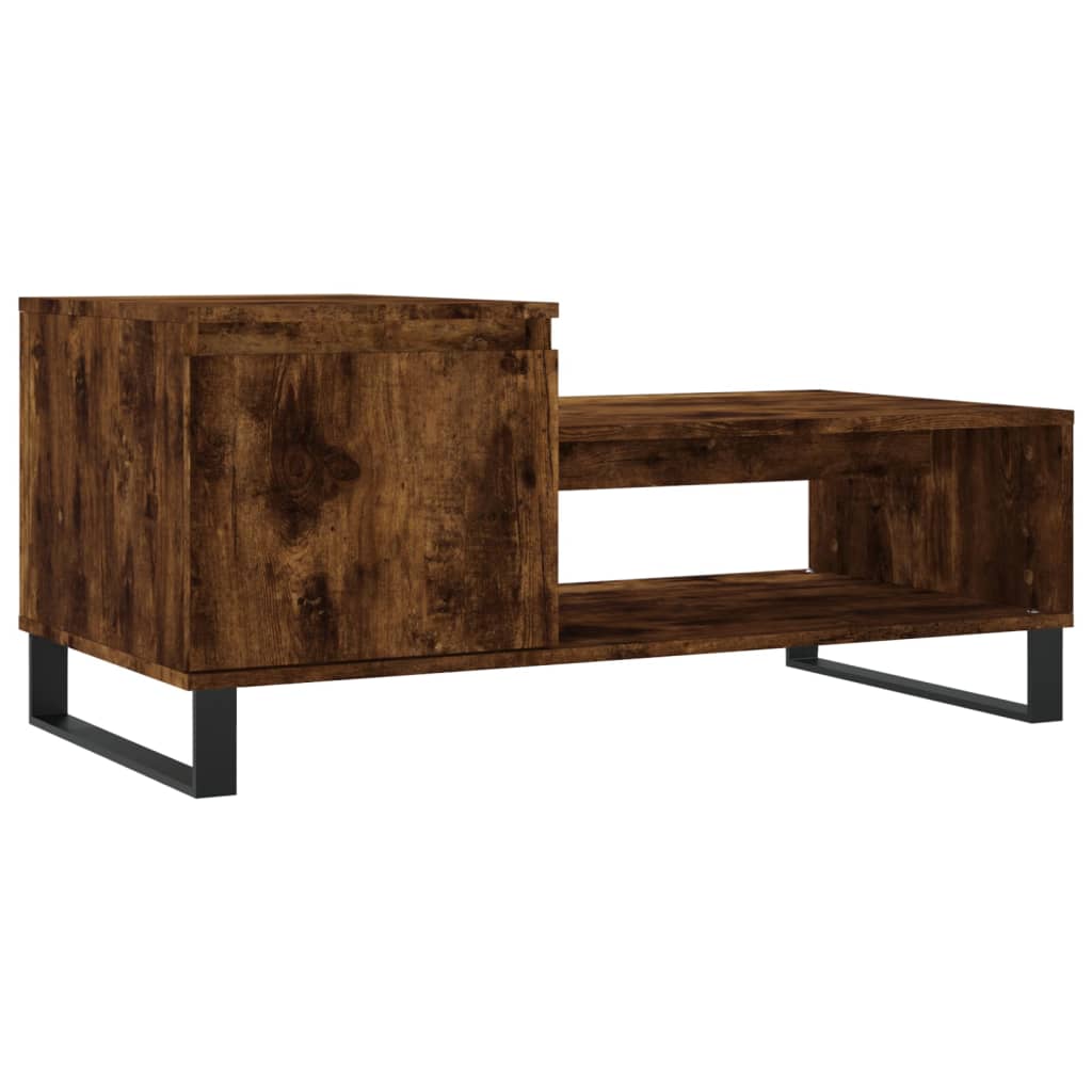 vidaXL Konferenční stolek kouřový dub 100x50x45 cm kompozitní dřevo