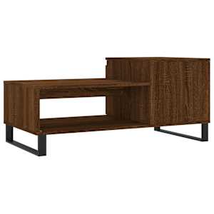 Konferenční stolek hnědý dub 100x50x45 cm kompozitní dřevo - obrázek 8
