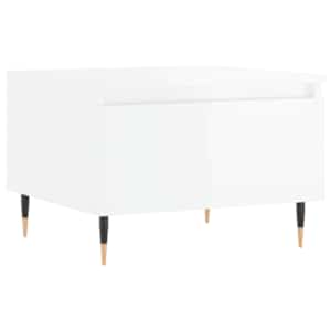 Konferenční stolky 2 ks lesklé bílé 50x46x35cm kompozitní dřevo - obrázek 5