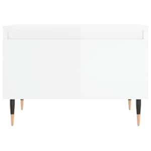 Konferenční stolky 2 ks lesklé bílé 50x46x35cm kompozitní dřevo - obrázek 6