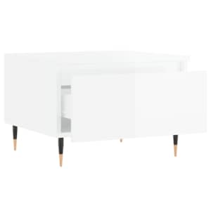 Konferenční stolky 2 ks lesklé bílé 50x46x35cm kompozitní dřevo - obrázek 7