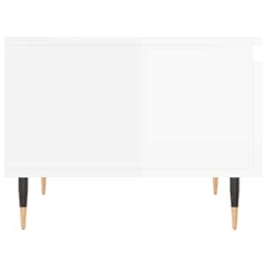 Konferenční stolky 2 ks lesklé bílé 50x46x35cm kompozitní dřevo - obrázek 8