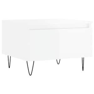 Konferenční stolky 2 ks lesklé bílé 50x46x35cm kompozitní dřevo - obrázek 5