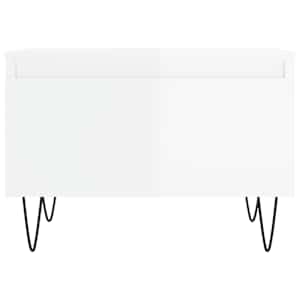 Konferenční stolky 2 ks lesklé bílé 50x46x35cm kompozitní dřevo - obrázek 6