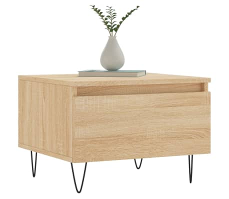 vidaXL Coffee Table Sonoma Oak 50x46x35 cm Engineered Wood
