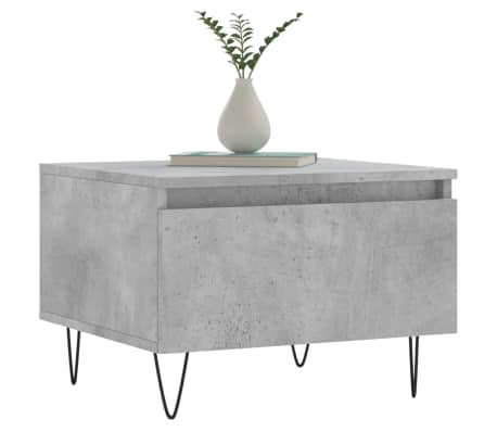 vidaXL Măsuță de cafea, gri beton, 50x46x35 cm, lemn prelucrat