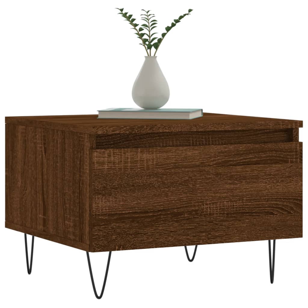 Thumbnail - vidaXL Couchtische 2 Stk. Braun Eichen-Optik 50x46x35 cm Holzwerkstoff