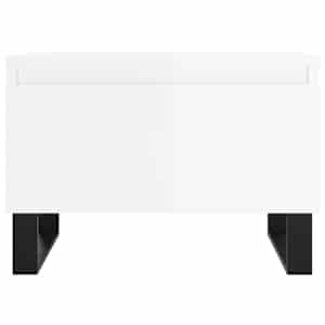 Konferenční stolky 2 ks lesklé bílé 50x46x35cm kompozitní dřevo - obrázek 6