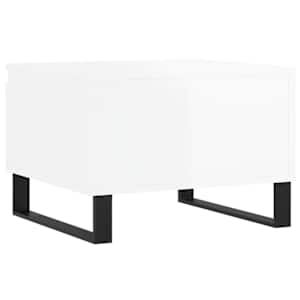 Konferenční stolky 2 ks lesklé bílé 50x46x35cm kompozitní dřevo - obrázek 9