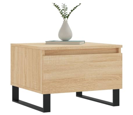 vidaXL Coffee Table Sonoma Oak 50x46x35 cm Engineered Wood