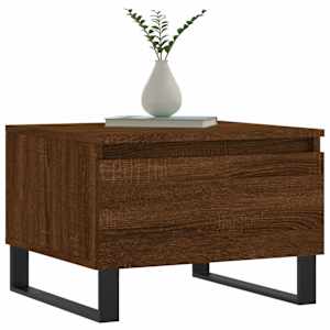 vidaXL Table basse ch&ecirc;ne marron 50x46x35 cm bois d'ing&eacute;nierie