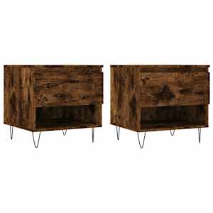 Konferenční stolky 2 ks kouřový dub 50x46x50cm kompozitní dřevo - obrázek 2