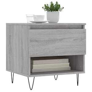 vidaXL Coffee Table Grey Sonoma 50x46x50 cm Engineered Wood
