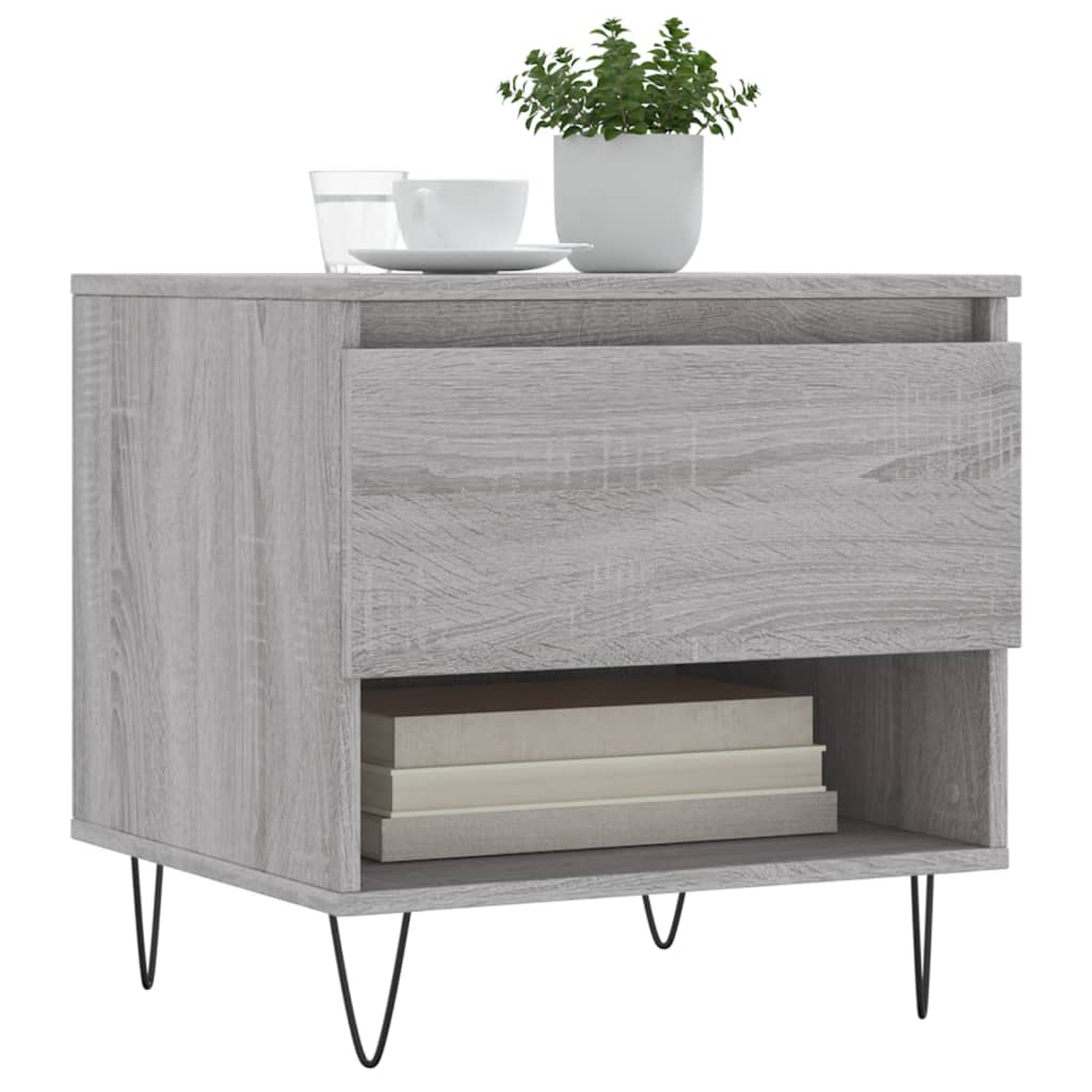 Thumbnail - vidaXL Couchtische 2 Stk. Grau Sonoma 50x46x50 cm Holzwerkstoff