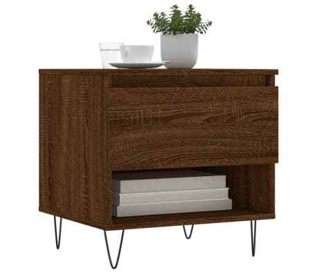 vidaXL Couchtisch Braun Eichen-Optik 50x46x50 cm Holzwerkstoff