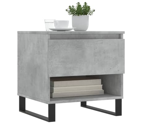 vidaXL kohvilaud, betoonhall, 50 x 46 x 50 cm tehispuit