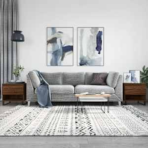 Klubska mizica 2 kosa rjav hrast 50x46x50 cm inženirski les