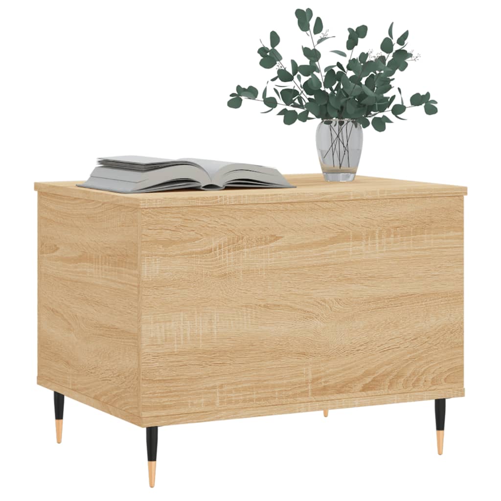 vidaXL Coffee Table Sonoma Oak 60x44.5x45 cm Engineered Wood