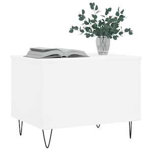 Konferenční stolek bílý 60 x 44,5 x 45 cm kompozitní dřevo - obrázek 4