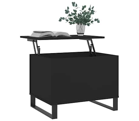vidaXL Couchtisch Schwarz 60x44,5x45 cm Holzwerkstoff