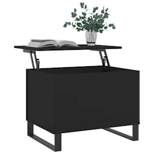 vidaXL Couchtisch Schwarz 60x44,5x45 cm Holzwerkstoff