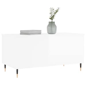 Konferenční stolek lesklý bílý 90x44,5x45 cm kompozitní dřevo - obrázek 4