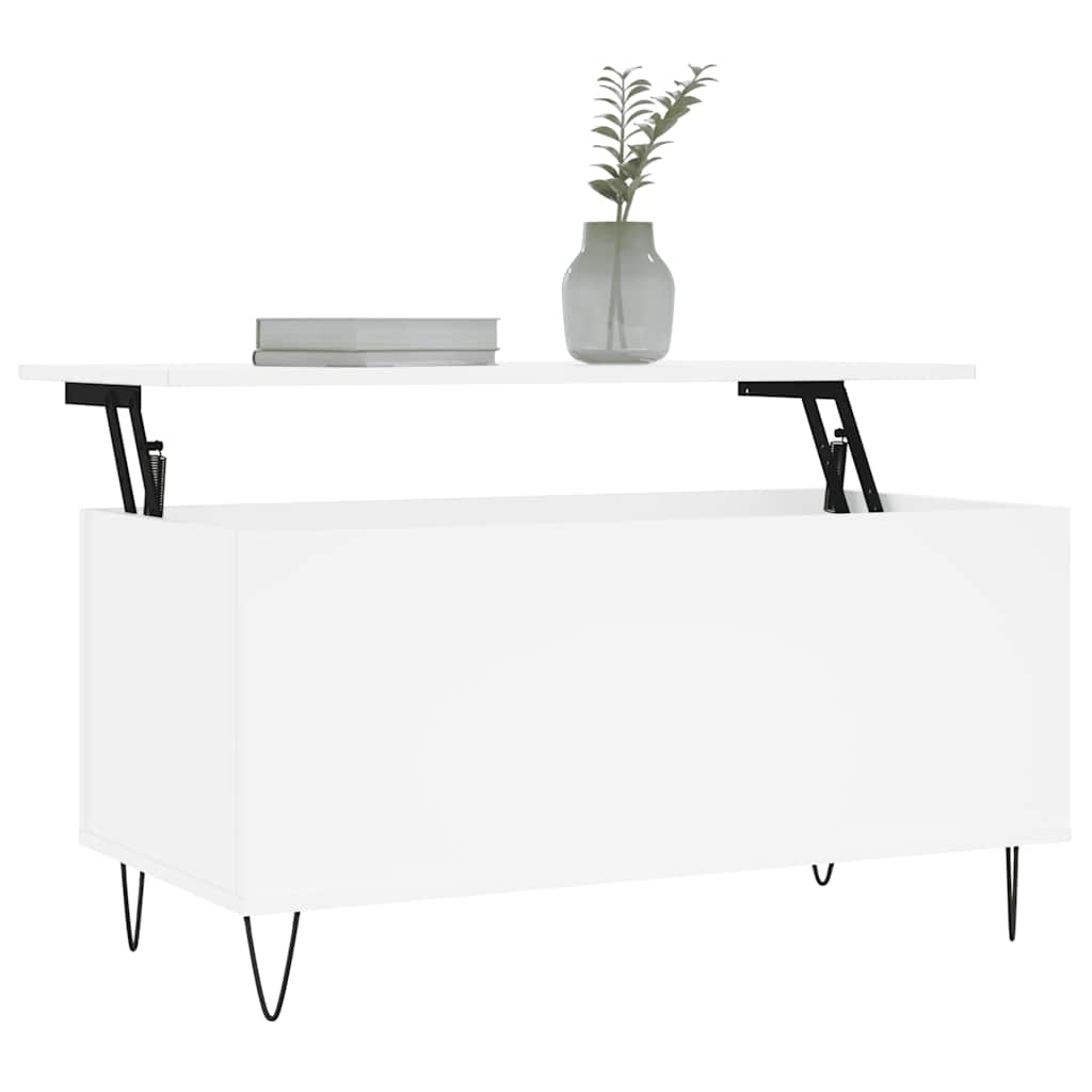 Thumbnail - vidaXL Couchtisch Weiß 90x44,5x45 cm Holzwerkstoff