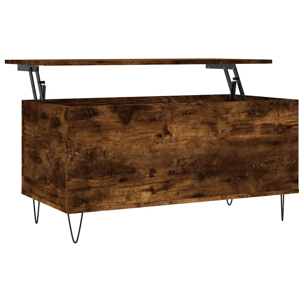 vidaXL Konferenční stolek kouřový dub 90x44,5x45 cm kompozitní dřevo