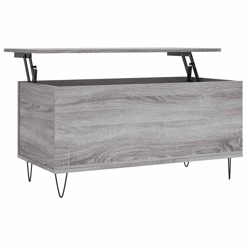 vidaXL Konferenční stolek šedý sonoma 90x44,5x45 cm kompozitní dřevo