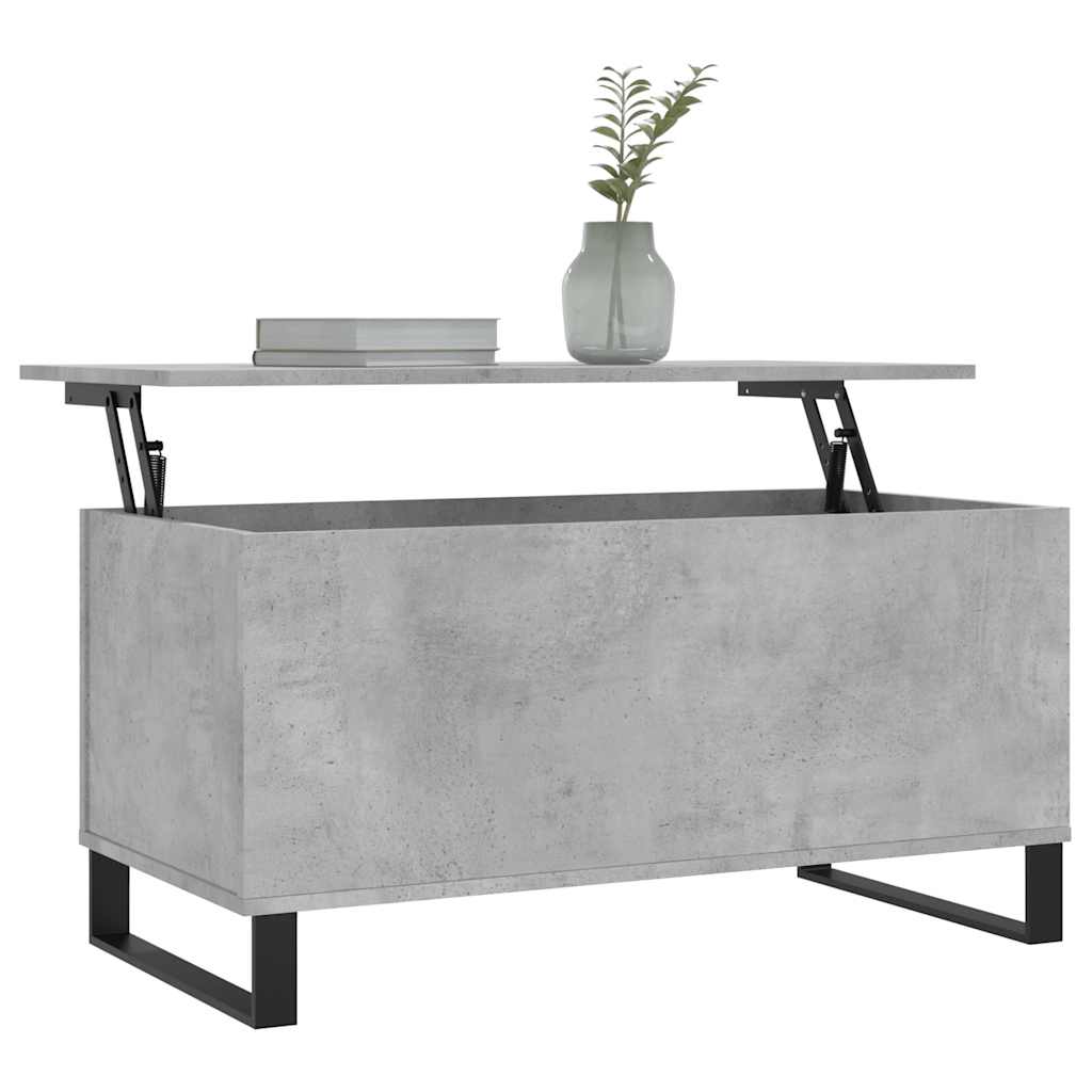 Thumbnail - vidaXL Couchtisch Betongrau 90x44,5x45 cm Holzwerkstoff