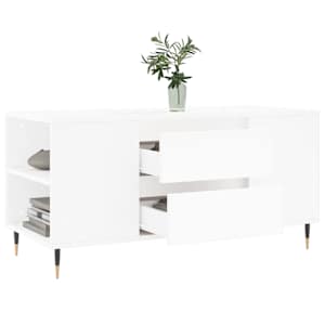 Konferenční stolek bílý 102 x 44,5 x 50 cm kompozitní dřevo - obrázek 4