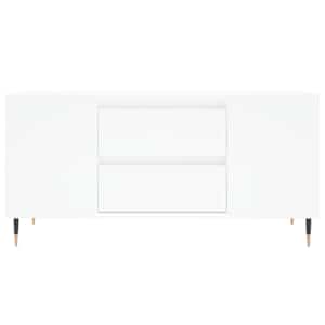 Konferenční stolek bílý 102 x 44,5 x 50 cm kompozitní dřevo - obrázek 5