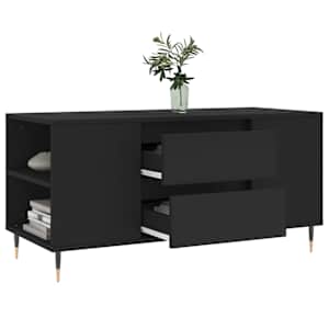 Konferenční stolek černý 102 x 44,5 x 50 cm kompozitní dřevo - obrázek 4
