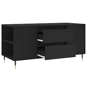 Konferenční stolek černý 102 x 44,5 x 50 cm kompozitní dřevo - obrázek 6