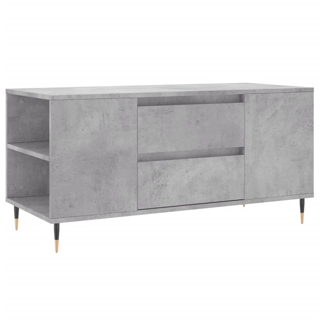 vidaXL Konferenční stolek betonově šedý 102x44,5x50cm kompozitní dřevo