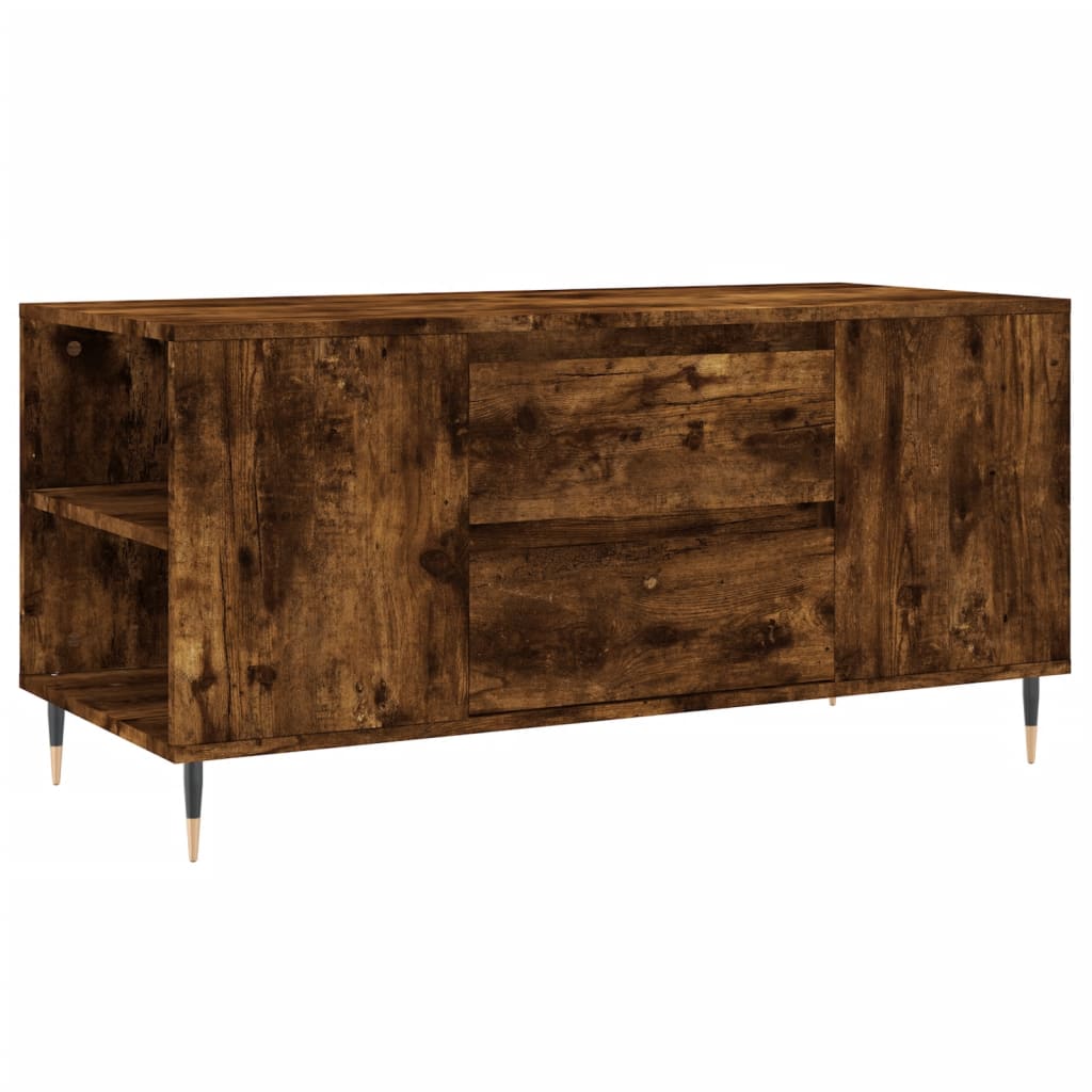vidaXL Konferenční stolek kouřový dub 102x44,5x50 cm kompozitní dřevo
