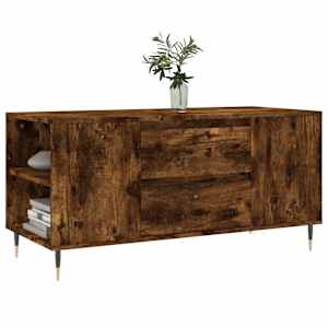 Konferenční stolek kouřový dub 102x44,5x50 cm kompozitní dřevo - obrázek 3