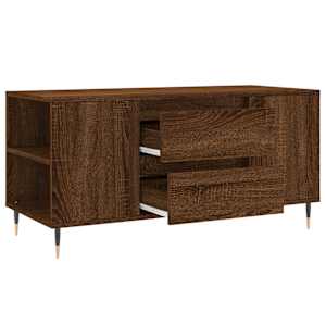 Konferenční stolek hnědý dub 102x44,5x50 cm kompozitní dřevo - obrázek 6