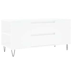 vidaXL kohvilaud, valge, 102 x 44,5 x 50 cm, tehispuit