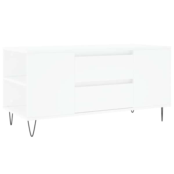 vidaXL kohvilaud, valge, 102 x 44,5 x 50 cm, tehispuit